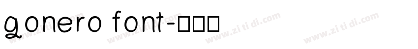 gonero font字体转换